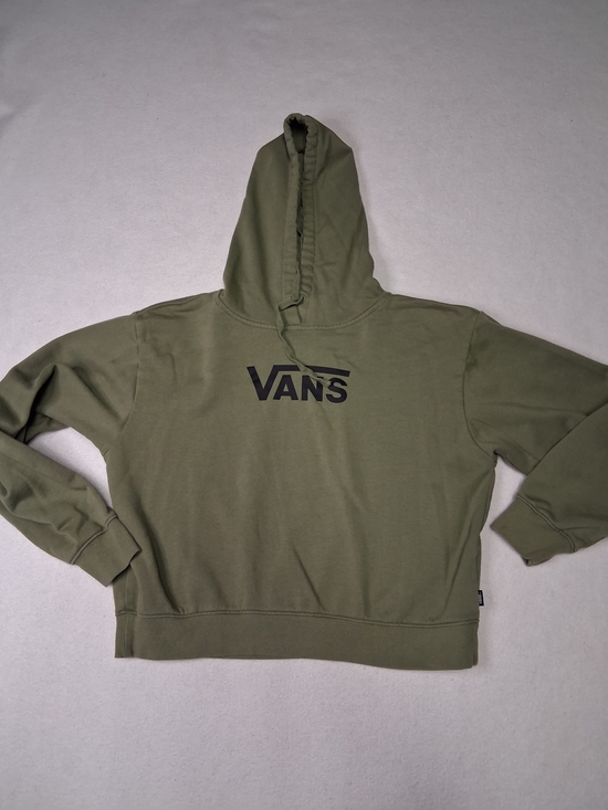 Vans Sweaters - Vans Olive Green Hoodie with Black Logo